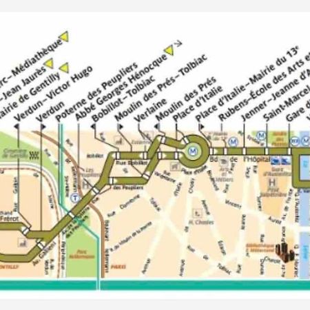 Duplex T2 A Arcueil A 3Min Arret Laplace Rer B Экстерьер фото