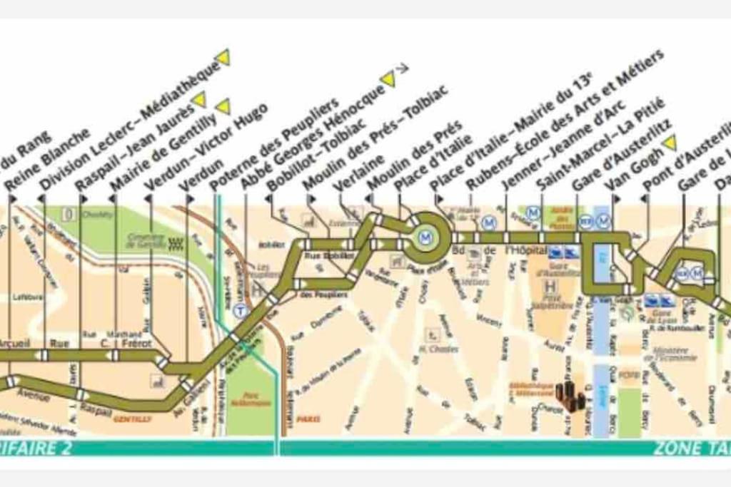 Duplex T2 A Arcueil A 3Min Arret Laplace Rer B Экстерьер фото